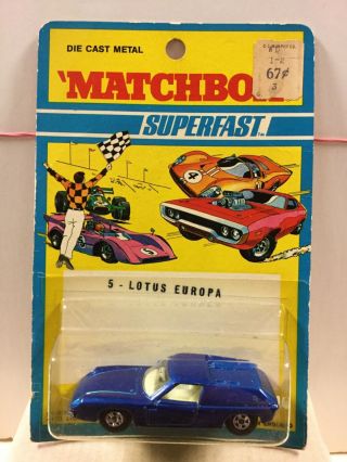 Lesney Matchbox Mb5 Lotus Europa 1971 Blisterpack