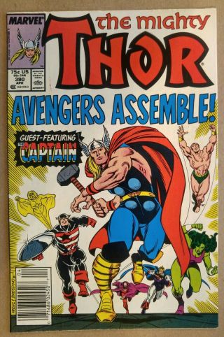 Thor 390 Avengers Endgame 1st Captain America Lifts Mjolnir Vf Hot Key