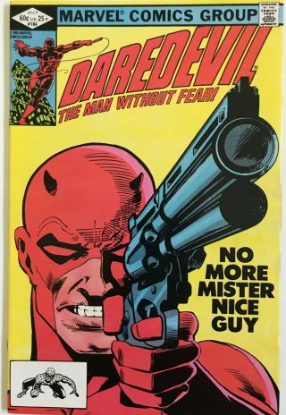 Daredevil 184 Classic Cover Vs Punisher Frank Miller Klaus Janson 1982 Vf/nm