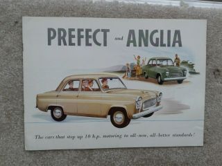 1956 Ford Prefect And Anglia Sales Brochure Australia 8x11
