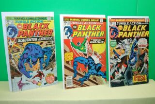 Jungle Action Black Panther 19 - 20 - 24 Marvel 1975/76 Vintage Comic
