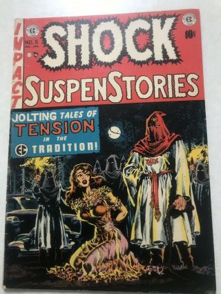 Shock Suspenstories 6 Ec Golden Age Horror Comic Wood