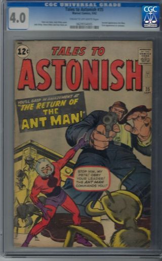Tales To Astonish 35 Cgc 4.  0 Marvel 1st Appearance Of Ant - Man In Costume