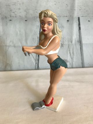 Vintage Bottoms Up R.  Demars Sexy Blonde Girl Pin - Up Soda Beer Can Holder.  Ganz