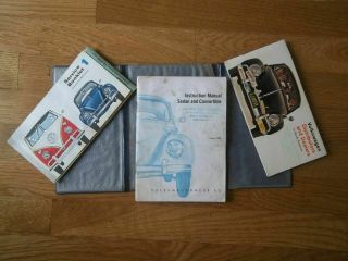 Vintage Volkswagen Vw Beetle Bug 1200 Owners & Service Manuals 1965