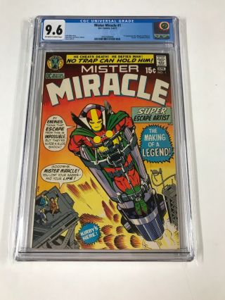 Mister Miracle 1 - Cgc 9.  6 Nm,  (1st App.  Of Mister Miracle ; Ow / W Pages)