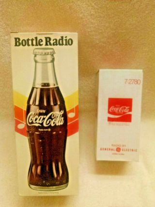 Coca - Cola Bottle Radio W/box & Coke Can Radio Old Stock