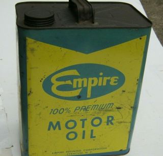 RARE Empire 2 Gallon Motor Oil Can in 2