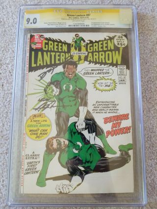 Green Lantern 87 Cgc 9.  0 Ss Signed Neal Adams & Denny O 