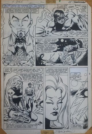 Dave Cockrum X - Men 163 page 15 art featuring Storm and Cyclops 5