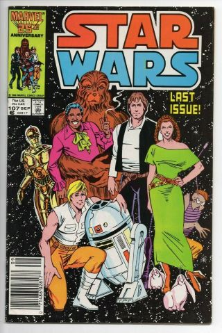 Star Wars 107 By Marvel Comics Group,  Published September 1977 - Very Fine