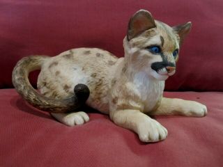 Gorgeous Lenox Porcelain Florida Panther Cub Figurine Smithsonian Zoological
