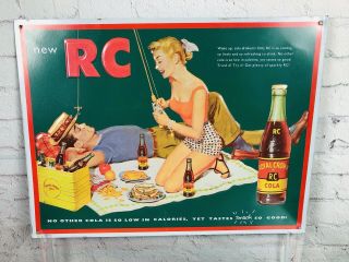 Crown Royal Products Rc Cola Vintage Tin Sign 1992