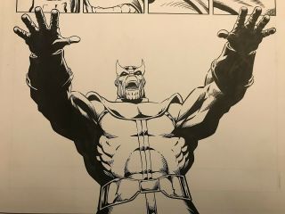 Thanos Splash Page Drawn By Jim Starlin Art Marvel The End 6 Pg.  6 Wow