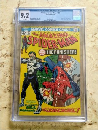 The Spider - Man 129 Cgc 9.  2 White Pages.  1st Appearance Of The Punisher