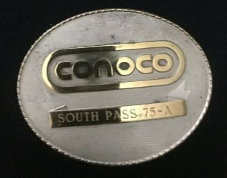 Vintage Conoco “south Pass 75 - A” Belt Buckle