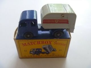 Vintage Lesney Matchbox Boxed Refuse Truck