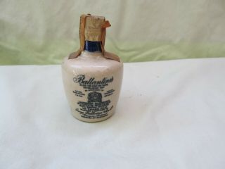 1935 Empty Ballantines Scotch Whisky Miniature Crock Jug /