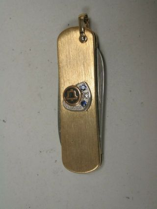 Adv256 Bell Telephone Fob Key Advertising Pocket Knife Collectible 2 1/4 " Employ