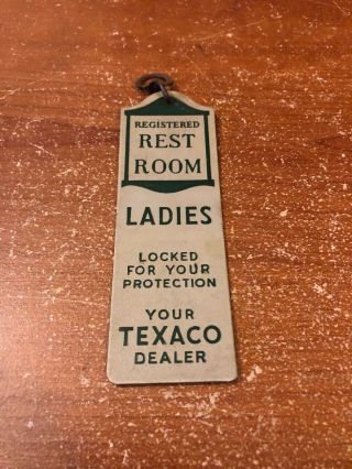 Vintage Texaco Restroom Key Holder