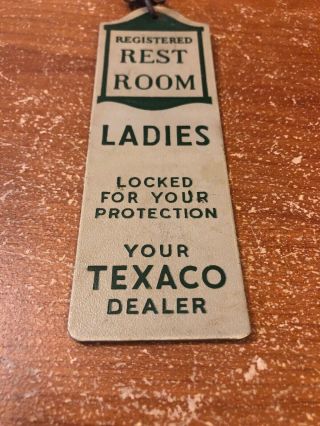 Vintage Texaco Restroom Key Holder 3