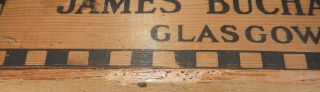 Vtg.  Black & White Scotch Whisky Wooden Crate/Box San Francisco,  Calif.  Mark 7