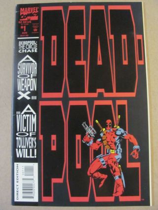 Deadpool The Circle Chase 1 2 3 4 Marvel Comics Complete 1993 Series