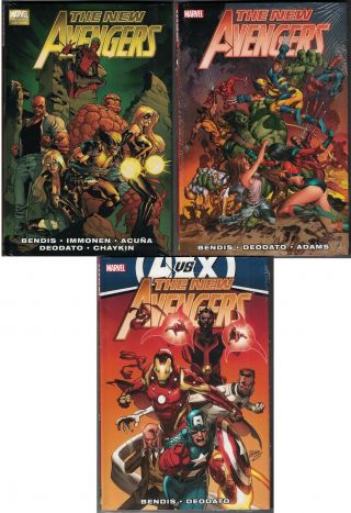 Avengers (2nd Series) Vol 2,  3,  4 Hc Hardcover $84.  97srp Brian Bendis