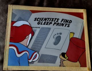 Bozo The Clown World Famous Rare Production Cel Painted Watercolor Background 44