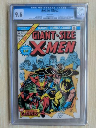 1975 Marvel Giant - Size X - Men 1 Cgc 9.  6 White Pages