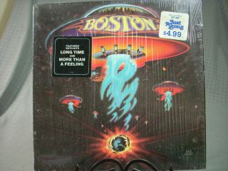Boston Self Titled Vintage 1976 Cbs 12 " Lp Vinyl Record In Shrink W/ Stickers