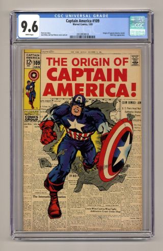 Captain America (1st Series) 109 1969 Cgc 9.  6 2010959018