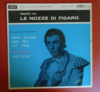 Classical Lp Le Nozze De Figaro Kleiber Decca Grooved Wideband Sxl 2035 1k/2k