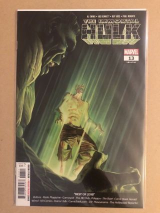 The Immortal Hulk 13 - First Print - Nm Cond.  - Alex Ross Cover - Hot