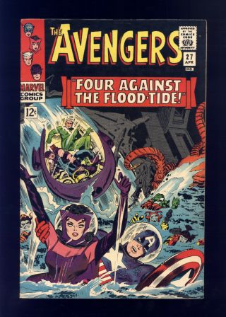 Avengers 27 Vf - Kirby Heck Attuma Beetle Hawkeye Scarlet Witch Captain America
