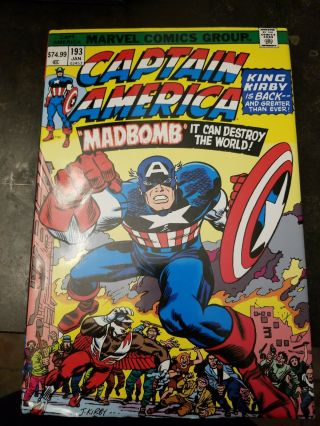 Captain America Omnibus Jack Kirby Madbomb Hardcover Hc Oop Rare Avengers Marvel