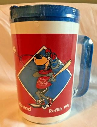 Vintage Coca Cola Travel Insulated Mug By Aladdin 8.  5”tall Gate On The Go