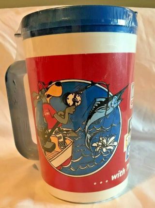 Vintage Coca Cola Travel Insulated Mug By Aladdin 8.  5”Tall Gate On The Go 3