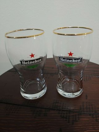Heineken Beer Glasses Set Of 2