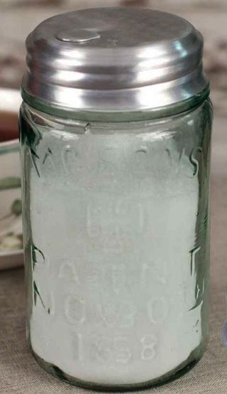 Unique Mason Jar Sugar Dispenser Pourer Lid,  Salt,  Spices,  Aluminum Food Safe 4