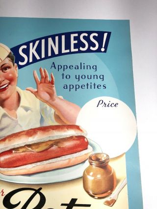 Vintage Litho Poster Sign Peters Frankfurters Hotdog 1930s Minnesota State Fair 4