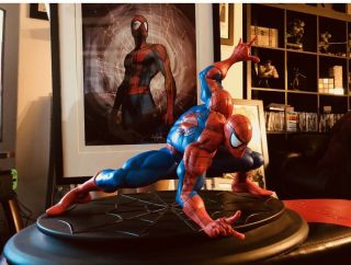 Custom Fan Art 1/4 Spiderman Statue Collectibles Marvel Avengers Nt Sideshow Xm