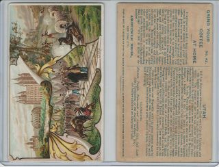 K5 Arbuckle Coffee,  History Of The U.  S. ,  1890,  42 Utah,  Indian,  Mormon Temple