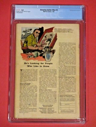 Spider - Man 3 - CGC 2.  5 - 1963 - FIRST Appearance of Doctor Octopus 5
