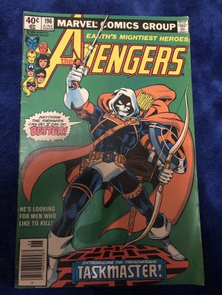 Avengers 196 Newsstand Origin & 1st Full Appearance Of Taskmaster Hot Book 