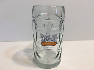 Samuel Adams Octoberfest Large Glass Beer Stein " Fest With The Best "