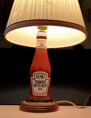 Rare - Vintage Heinz Ketchup 14 Oz.  Bottle — Lamp — All