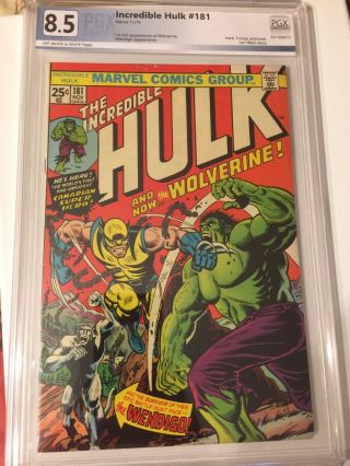 Hulk 181 First Full Appearance Of Wolverine 8.  5 Unrestored Pgx