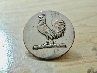 200,  Yr Cockerel Rooster Silver 24mm Livery Button Firmin & Westall 1794 - 1808 B
