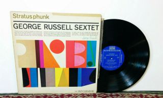 George Russell Sextet ‎– Stratusphunk,  Lp 1960,  Riverside Rlp 341 - Ex,  Vinyl